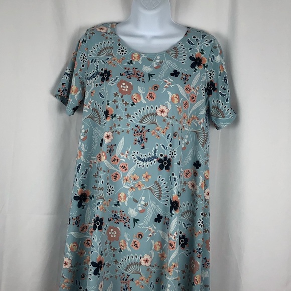 Tres Bien floral knit short sleeve trapeze dress M - Picture 8 of 10